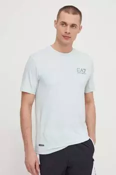 Футболка EA7 Emporio Armani, бирюзовый