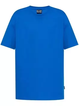 Футболка Ea7 Emporio Armani из хлопка, синий