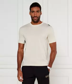 Футболка EA7 Regular Fit, бежевый