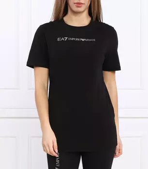 Футболка EA7 Regular Fit, черный
