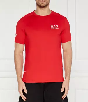 Футболка EA7 Regular Fit, красный