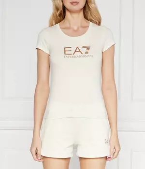 Футболка Ea7 Slim Fit, экрю