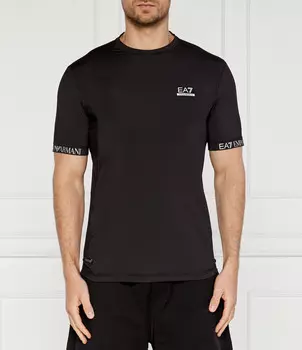 Футболка EA7 Slim Fit, черный