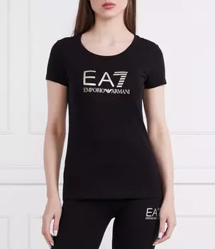 Футболка EA7 slim fit, черный