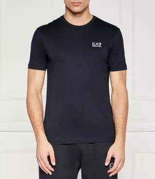 Футболка EA7 Slim Fit, темно-синий
