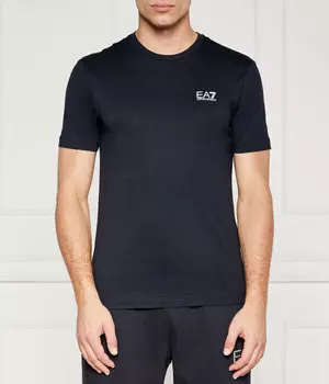 Футболка Ea7 Slim Fit, темно-синий