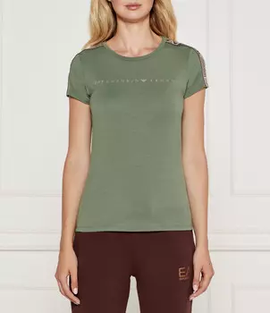 Футболка EA7 Slim Fit, зеленый