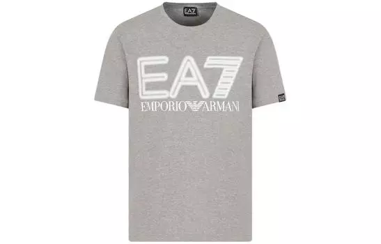 Футболка EA7 унисекс серая EMPORIO ARMANI, серый