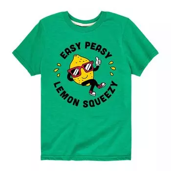 Футболка Easy Peasy Lemon Squeezy для мальчиков 8–20 лет Licensed Character, зеленый