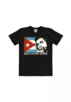 Футболка Easyfit Che Guevara - Кубинский флаг LOGOSHIRT, черный