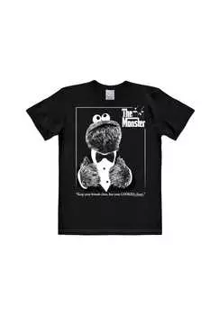 Футболка easyfit Cookie Monster - монстр Logoshirt, черный