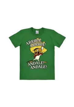 Футболка Easyfit Looney Tunes — Arriba! Андейл! LOGOSHIRT, зеленый