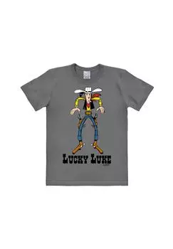 Футболка Easyfit Lucky Luke - Showdown LOGOSHIRT, серый