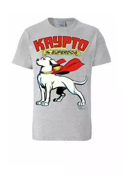 Футболка easyfit superdog - крипто Logoshirt, серый