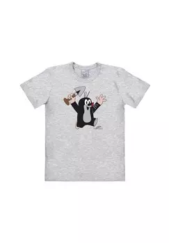 Футболка Easyfit The Little Mole - Ура LOGOSHIRT, цвет Grey-melange