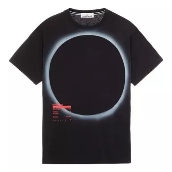 Футболка eclipse t-shirt 'black' Stone Island, черный