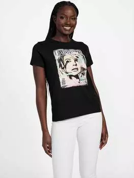 Футболка Eco Heartbreaker Guess Factory, черный