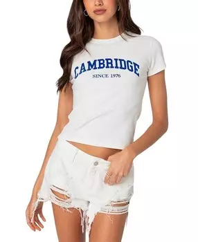 Футболка Edikted Cambridge, белый
