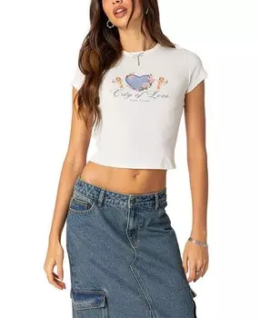 Футболка Edikted City Lovers, белый