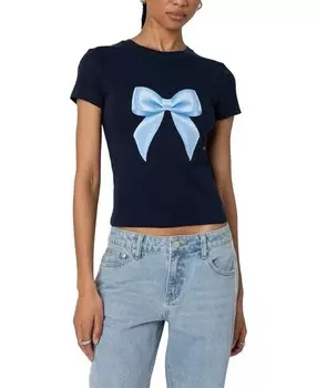 Футболка Edikted с завязками, синий