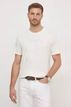 Футболка Eggo из хлопка Pepe Jeans, бежевый