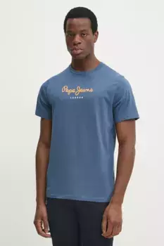 Футболка Eggo из хлопка Pepe Jeans, синий