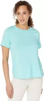 Футболка Eileen Fisher Round Neck Short Sleeve Tee in Organic Pima Cotton Jersey, цвет Aqua