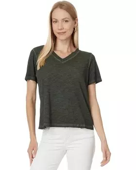 Футболка Eileen Fisher V-Neck Tee, цвет Seaweed