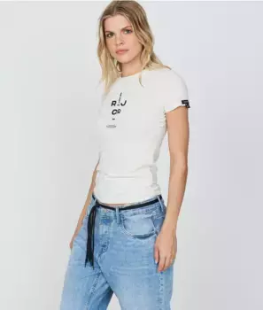 Футболка Eileen Retro Jeans, белый