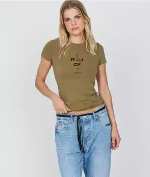 Футболка Eileen Retro Jeans, хаки