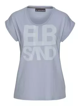 Футболка ELBSAND, цвет blau meliert