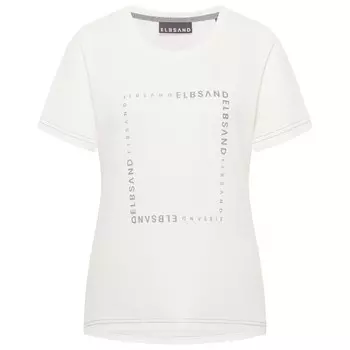 Футболка Elbsand Lora T-Shirt, цвет Cloud White/Blue Ash