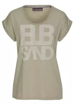 Футболка Elbsand Shirt, цвет khaki/olive