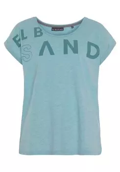 Футболка Elbsand Shirt, цвет turquoise/cyan blue