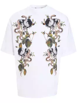 Футболка Elements Foulard Roberto Cavalli, белый
