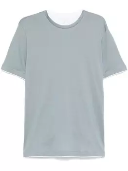 Футболка Eleventy из хлопка, синий