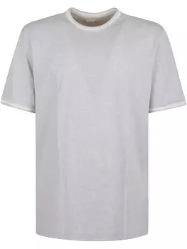 Футболка Eleventy с контрастной отделкой, серый