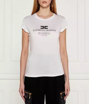 Футболка Elisabetta Franchi Slim Fit, белый