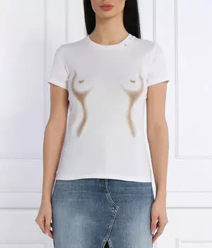 Футболка Elisabetta Franchi Slim Fit, белый