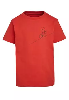 Футболка elkline Mountain, цвет mandarin