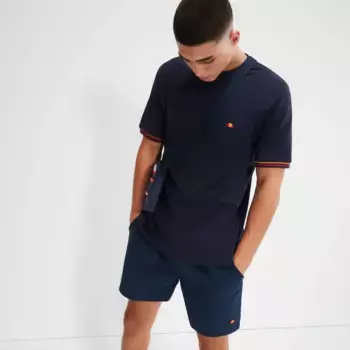Футболка Ellesse "H T-SHIRT" с контрастными полосками, цвет морской волны