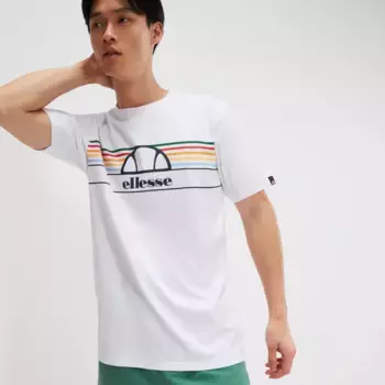 Футболка Ellesse "H T-SHIRT" с логотипом, белый