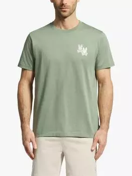 Футболка elliot cotton regular fit с коротким рукавом и графическим рисунком Psycho Bunny, цвет Sea Spray