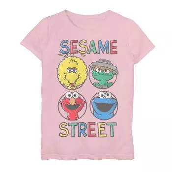 Футболка Elmo Oscar The Grouch для девочек 7–16 лет из «Улицы Сезам» Licensed Character