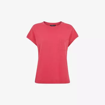 Футболка Ember из хлопка и льна с карманами спереди Whistles, розовый