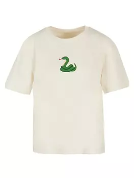 Футболка emoji couture Ladies Everyday Tee Snake sequins, цвет Whitesand