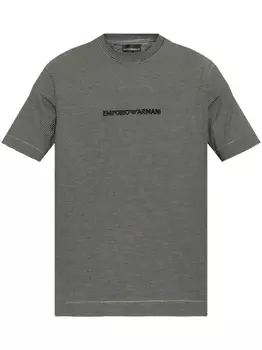 Футболка Emporio Armani из хлопка, черный