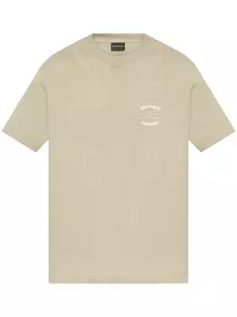 Футболка Emporio Armani из хлопка, нейтральный