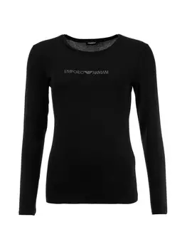 Футболка Emporio Armani Longsleeve 1er Pack, черный