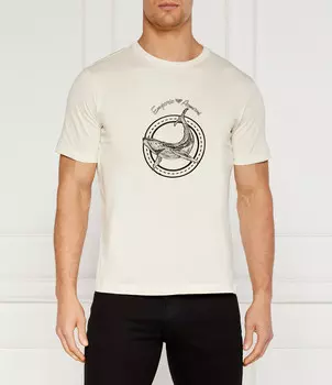 Футболка Emporio Armani Regular Fit, бежевый